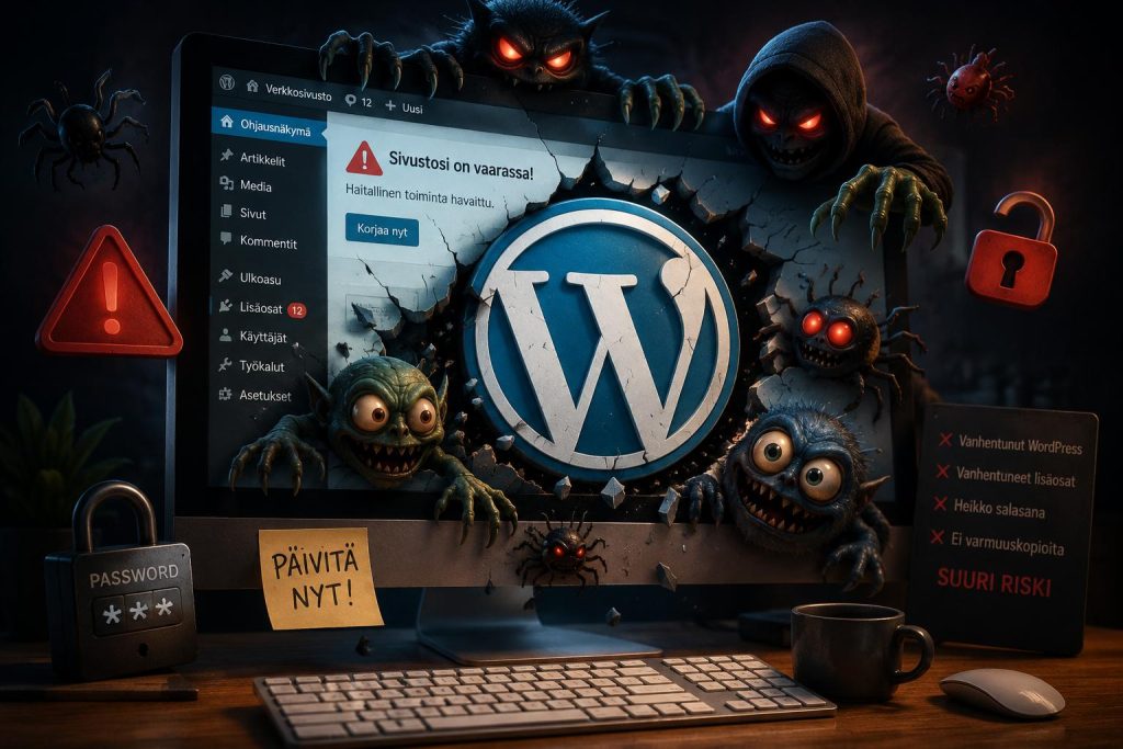 WordPress-sivuston tietoturvaa ei kannata jättää huomisen murheeksi